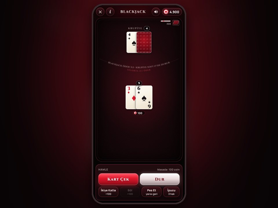 Blackjack oyunu